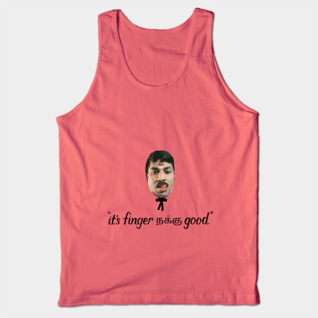 GP Muthu - Finger lickin' Tank Top by Suvarna Designs